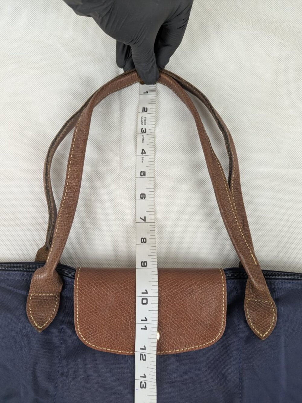 Authentic Longchamp Le Pliage Nylon Tote Bag Blue – Pre-Owned – Fast ShipAuthent - Picture 15 of 15